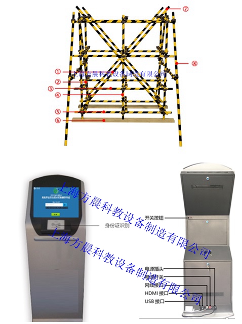登高架設作業安全技術實際操作考培系統